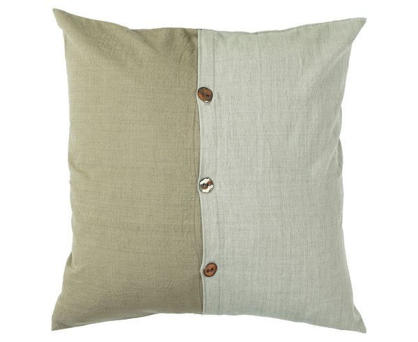 Ceramic Button Pillows 18 x 18" (Kakishibu x Sumi)