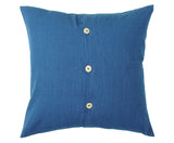 Ceramic Button Pillows 18 x 18" (Indigo)